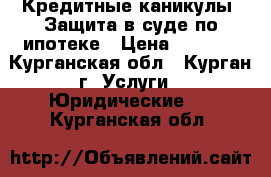 Кредитные каникулы. Защита в суде по ипотеке › Цена ­ 6 000 - Курганская обл., Курган г. Услуги » Юридические   . Курганская обл.